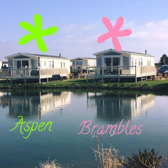 we have two side by side homes on the far end of the lake in quiet corner as l like to call it one permanent pet friendly Brambles retreat the other the Aspen retreat identical homes 